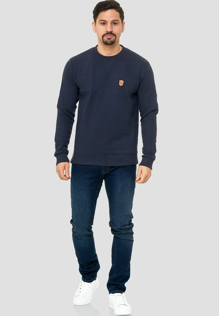 BEECHEN - Sweatshirt - navy INDICODE JEANS BEECHEN - Sweatshirt - Navy -INDICODE Ventes e538cffd1f3147daaccd847eaaf89c72