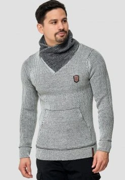 INDICODE JEANS DANE - Pullover - Light Grey