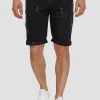 INDICODE JEANS Short En Jean - Black