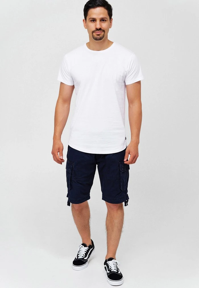 CARGO ABNER - Short - navy INDICODE JEANS CARGO ABNER - Short - Navy -INDICODE Ventes eaf8947ad0ec47fab548cac678c1be45