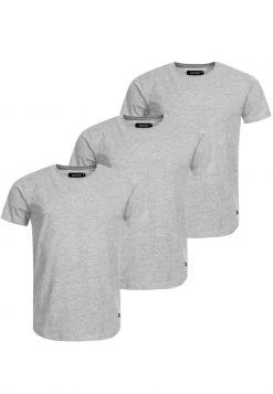 INDICODE JEANS 3 PACK - T-shirt Basique - Lt Grey Mix -INDICODE Ventes eb707eafbfb64415a43f30b98c00c0b3