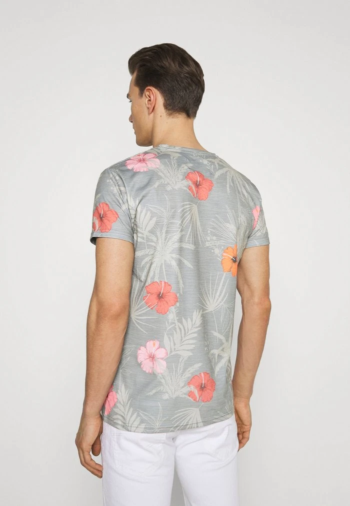 CADIZ BRILIANT - T-shirt imprimé - light grey INDICODE JEANS CADIZ BRILIANT - T-shirt Imprimé - Light Grey -INDICODE Ventes eeb8e79265f541bc80e5c2db27484e87