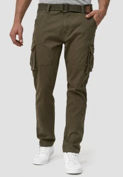 INDICODE JEANS MATHEN - Pantalon Cargo - Army