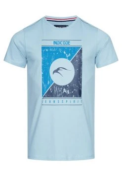 INDICODE JEANS LEONARDO - T-shirt Imprimé - Blue Wave