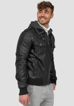 INDICODE JEANS AARON - Veste En Similicuir - Black 3 INDICODE JEANS AARON - Veste En Similicuir - Black -INDICODE Ventes f2f777551a32490c9af16d5e6670849c