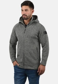 INDICODE JEANS IDCHILLINGWORTH - Sweat à Capuche Zippé - Mottled Dark Grey