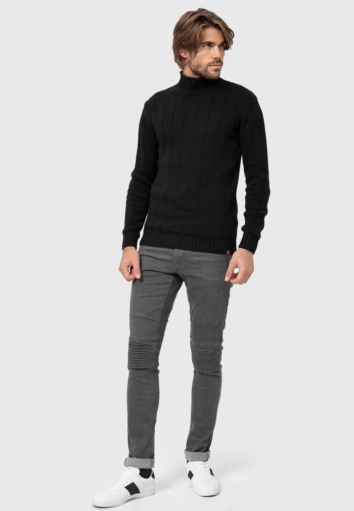 ASPEN - Pullover - black INDICODE JEANS ASPEN - Pullover - Black -INDICODE Ventes f4d7e57686f64576a13030789190cabf