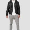 INDICODE JEANS AARON - Veste En Similicuir - Black