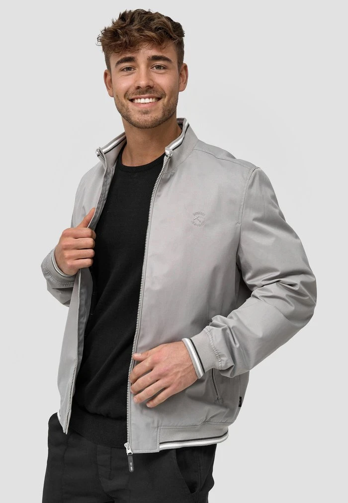 EDI - Blouson Bomber - lt grey INDICODE JEANS EDI - Blouson Bomber - Lt Grey -INDICODE Ventes f9fe7fb242da42c895d5a7daa1b86bbd