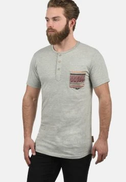 INDICODE JEANS IDART - T-shirt Imprimé - Light Grey