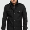 INDICODE JEANS BRANDAN - Manteau Court - Black