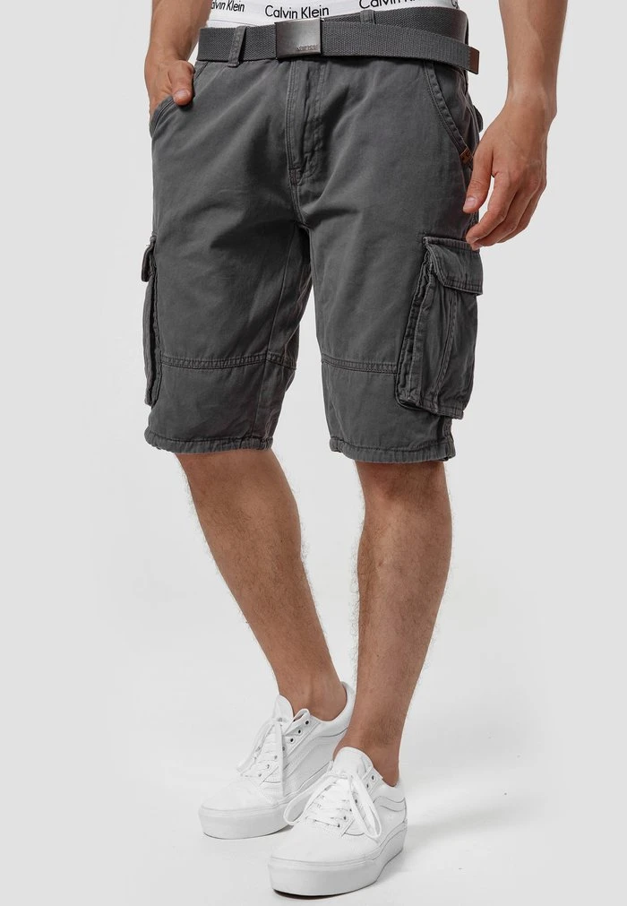 INDICODE JEANS MONROE - Short - Iron 1 INDICODE JEANS MONROE - Short - Iron